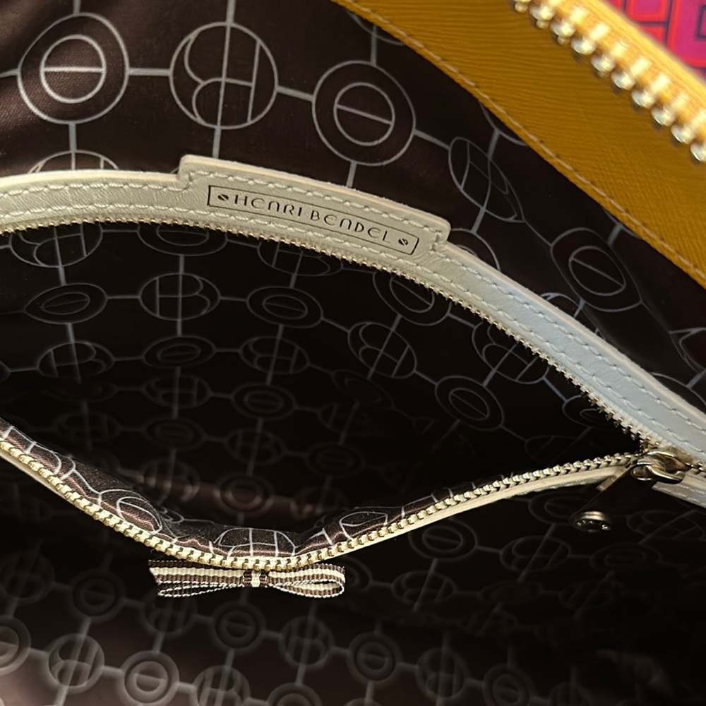 Henri Bendel Yellow Satchel Bag - Picture 5 of 9